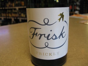 frisk sparkling wine label